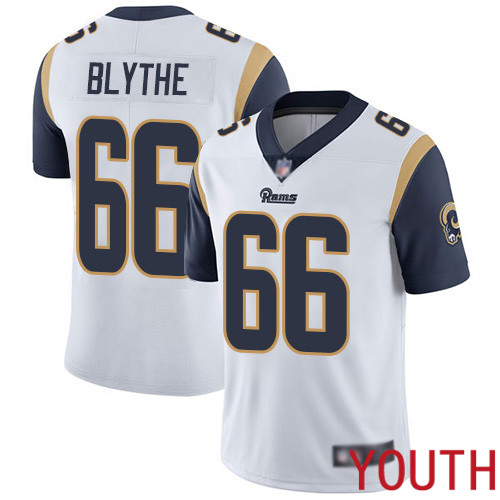 Los Angeles Rams Limited White Youth Austin Blythe Road Jersey NFL Football 66 Vapor Untouchable